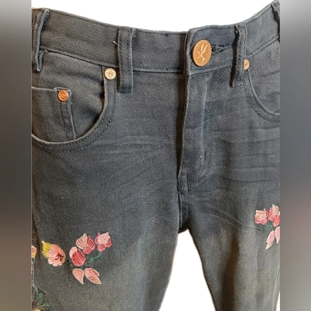 255. One Teaspoon Birds of Paradise Scallywags Jeans Size 26 - Picture 3 of 9